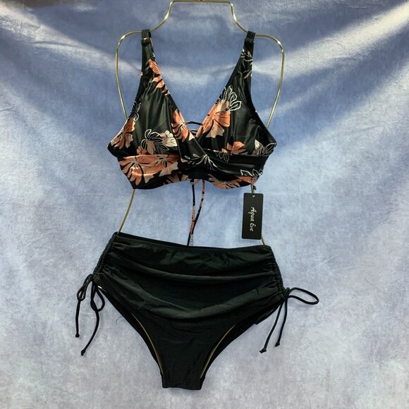 Aqua Eve Other - Aqua Eve Women High Waisted Bikini Twist Front Swimsuits Lace up Bikini